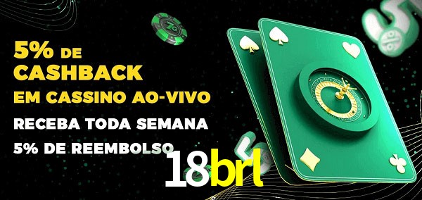 Promoções do cassino ao Vivo 18brl